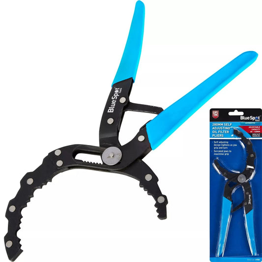 Bluespot Oil Filter Adjustable Wrench Pliers Hand Removal Plier Tool 60 -120mm