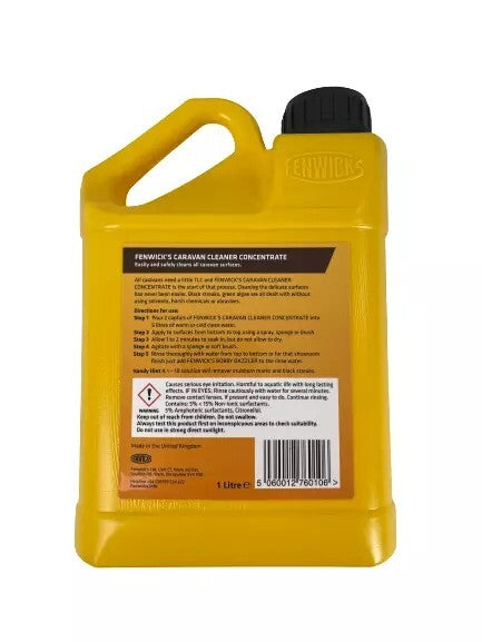 Fenwicks Caravan Care Cleaner Concentrate 1 L Litre Clean Wash