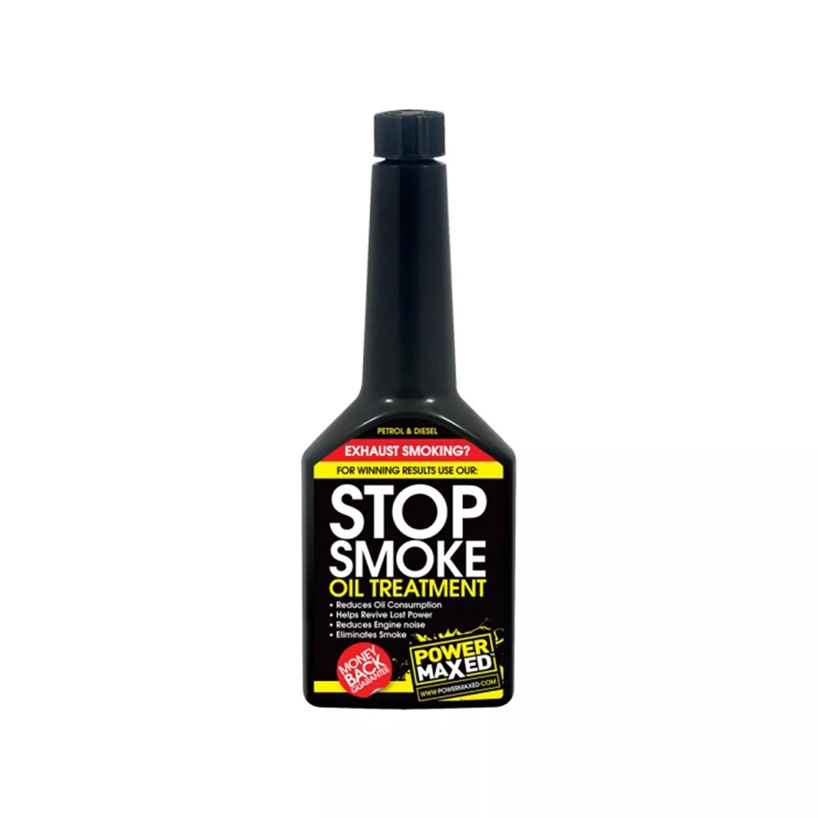 POWER MAXED Stop Smoke Oil Treatment for Petrol, Diesel & LPG engines 325ml