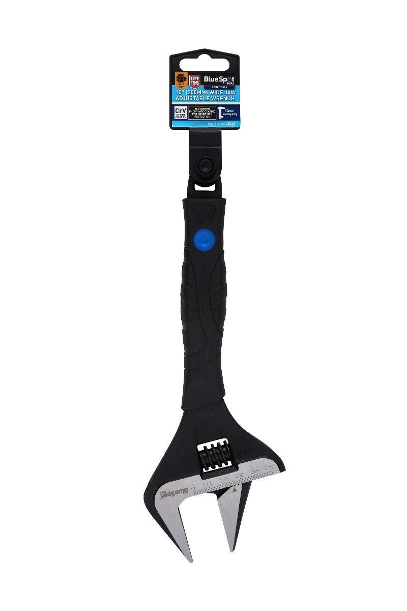 Blue Spot Tools 10" Wide Jaw Adjustable Wrench 06112