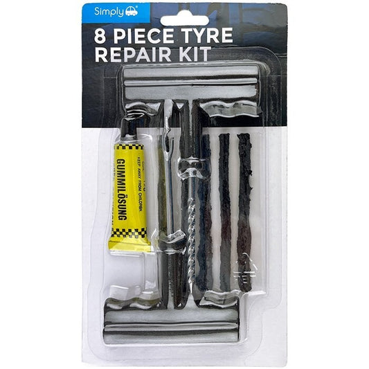 Tyre Puncture Repair Kit Tire Tool Plug Emergency UK Motorcycle Car Van Tubeless