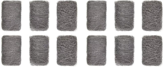 12Pce Multi Grade Wire Wool Fine Medium Coarse 4 of Each Cleaning Polishing