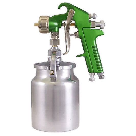 Sealey S725 Suction Feed Spray Gun 2.5mm Set-Up, 1l Feed Pot, 2 Stage Trigger