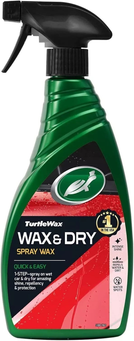 Turtle Wax  Wax & Dry 51800  Wet Car Spray Cleaning Protection and Instant Shine