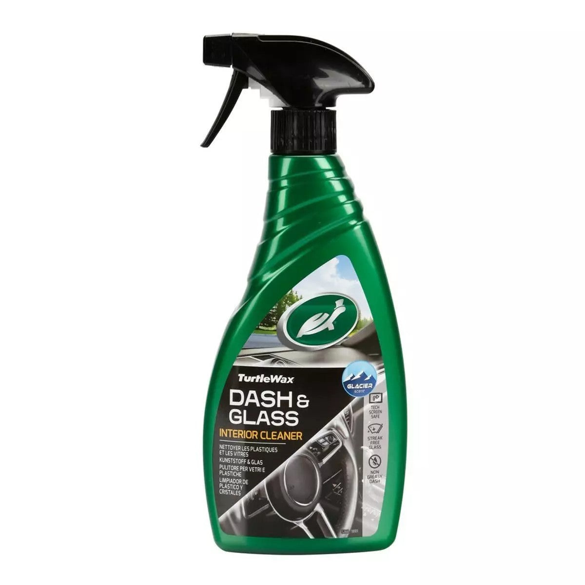 Turtle Wax Dash & Glass Car Window Cleaner Smear Free Dust Free Dash 500ml