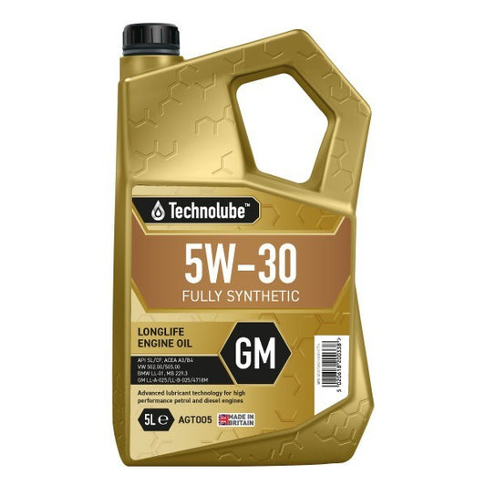 5w30 Fully Synthetic GM Longlife 5ltr Engine Oil for Petrol and Diesel Engines