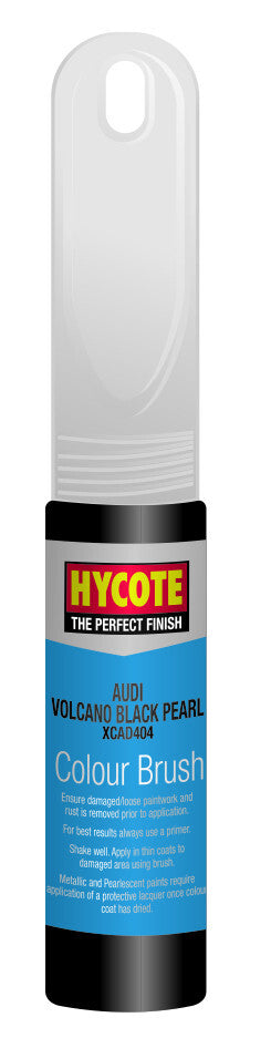 Hycote Colour Match Brush Car Touch Up Paint Pen -   AUDI VOLCANO BLACK PEARL