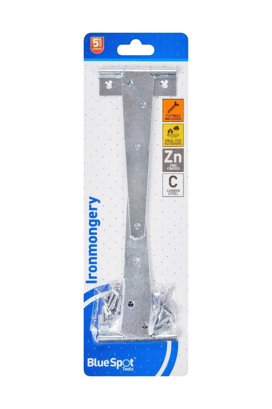 Blue Spot Tools Ironmongery 152mm Zinc Plated Tee Hinge bsp78034