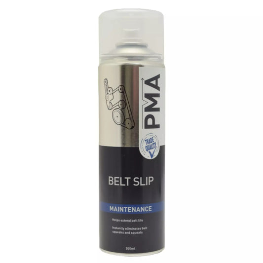PMA Belt Slip Spray Aerosol Eliminates Squeaks Squeals Extend Life Energy 500ml