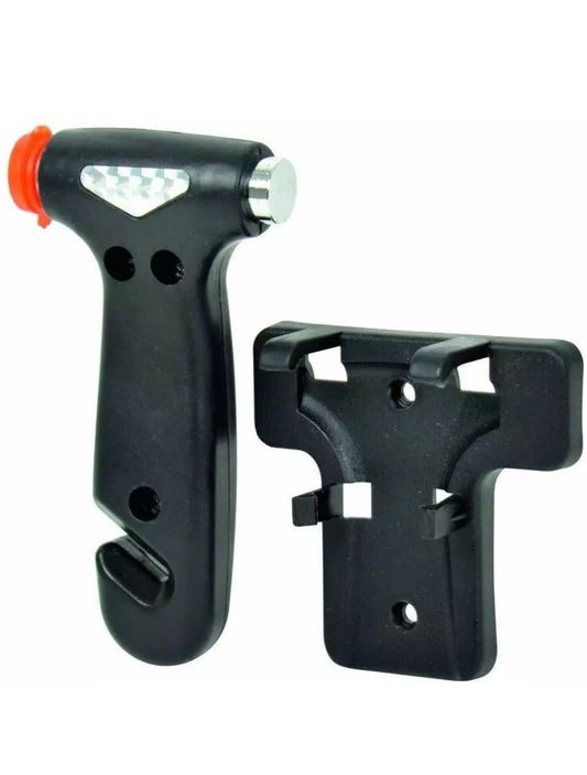 Carpoint - Emergency Escape hammer - Double cup - With Seatbelt Knife
