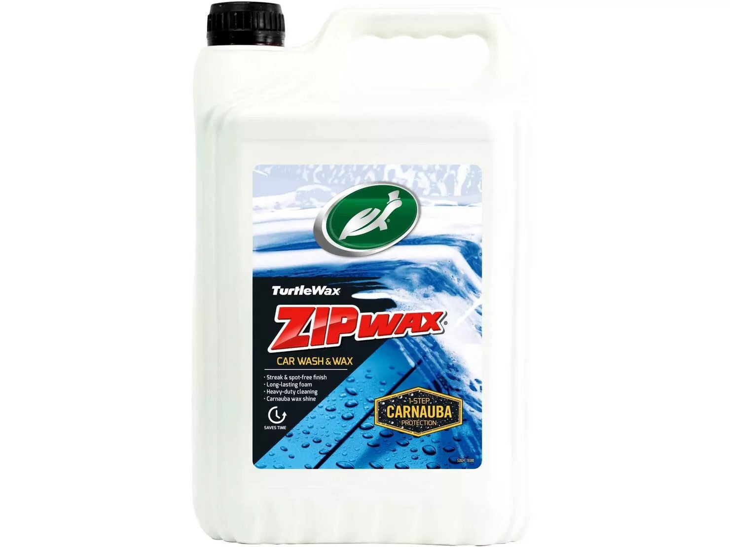 5L Zip Wax Carnauba Car Wash & Wax Set – for All Vehicle Paint Finishes-75 Wash