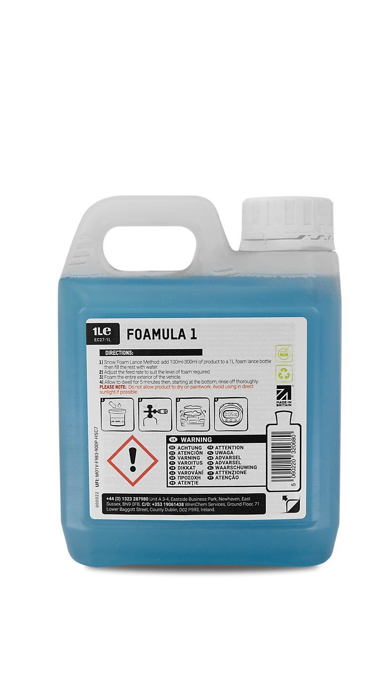 Valet Pro Foamula1 1L, Professional Snow foam for Lance or Pump Spray