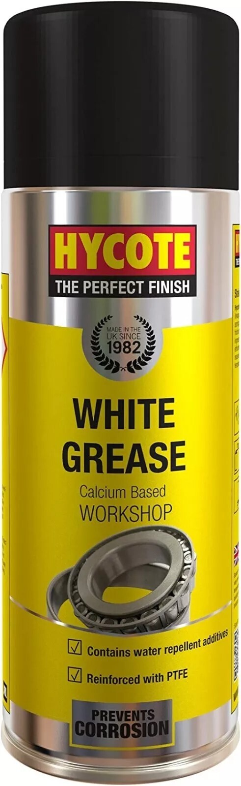 Hycote White Grease Lubricant Car Van 400Ml Aerosols