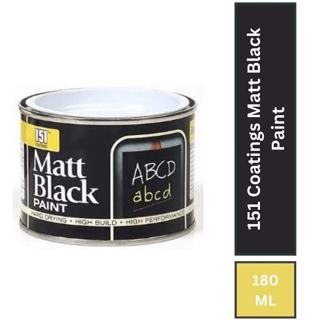 151 Coatings High Performance Matt Black, Chalk Board Paint 180ML