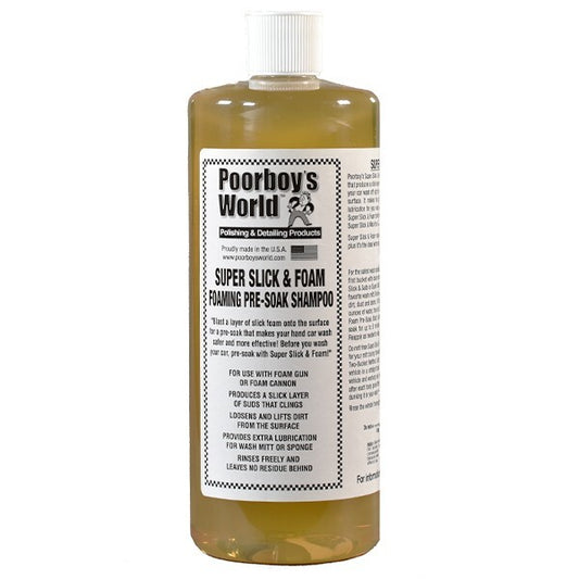 POORBOYS SNOW FOAM - SUPER SLICK & FOAM FOAMING PRE-SOAK WASH SHAMPOO 473ML