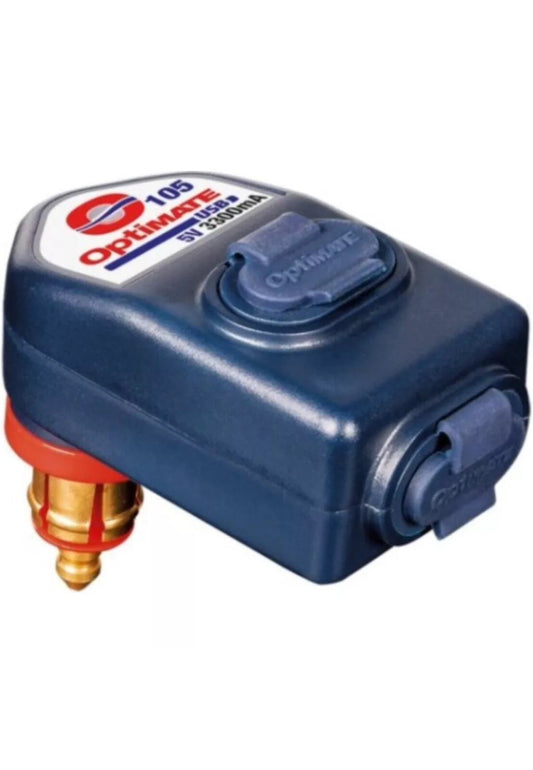 Free Shipping USB Charger Optimate Dual 3300 mA O-105 Motorcycle Engine Parts