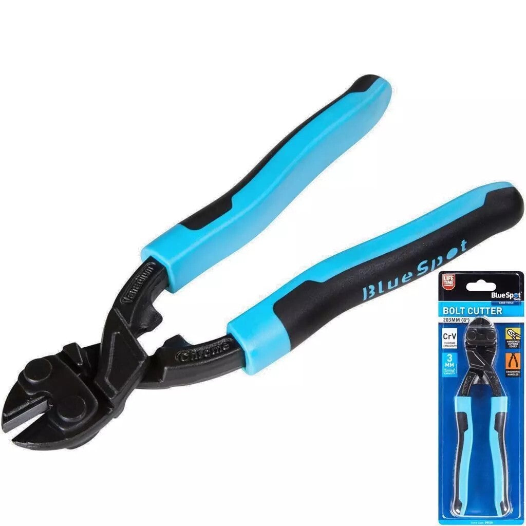 Blue Spot 203mm (8") Bolt Cutter, Cuts Padlocks, Nails, Bolts, Rivets, BSP09510
