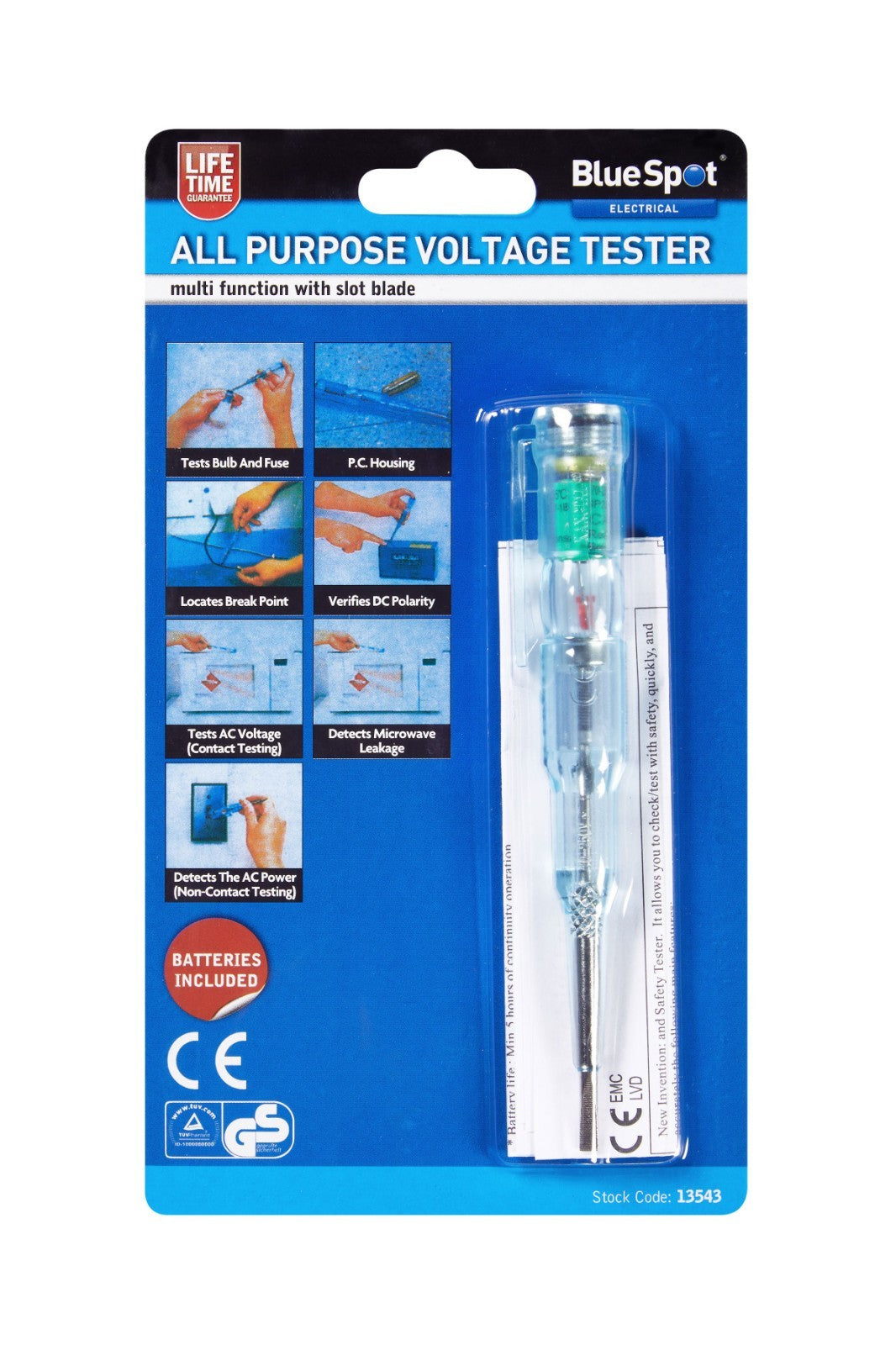 BLUESPOT TOOLS All Purpose Electric Tester  Screwdriver 13543