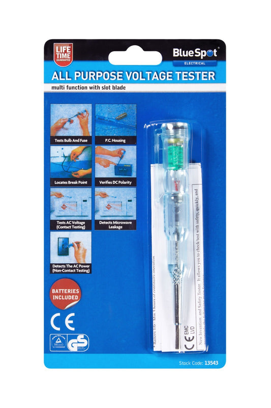 BLUESPOT TOOLS All Purpose Electric Tester  Screwdriver 13543