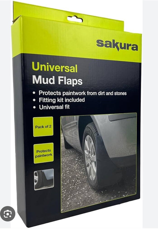Universal Mud Flaps Set 2 Pieces Paintwork/Inner Wheel Arches Protector Sakur