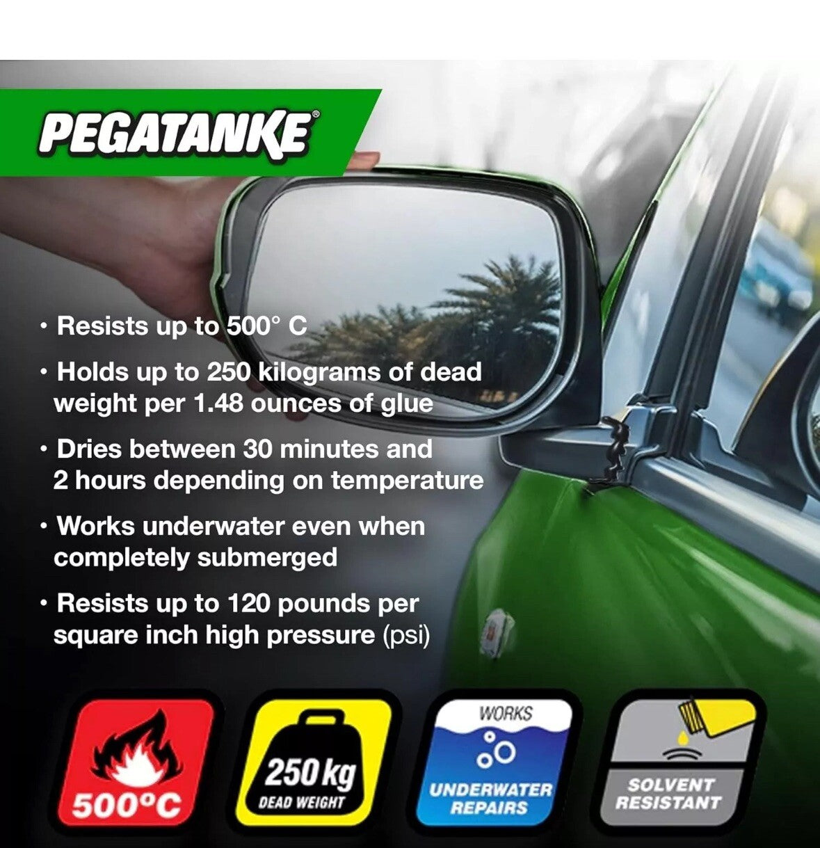 Pegatanke BLACK Professional Cold Weld 2 Part Super Strong Epoxy Resin PEG01
