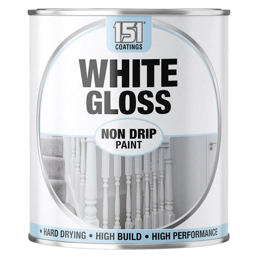 151 White Gloss Non-Drip Paint 300ml Fast Drying Indoor Outdoor