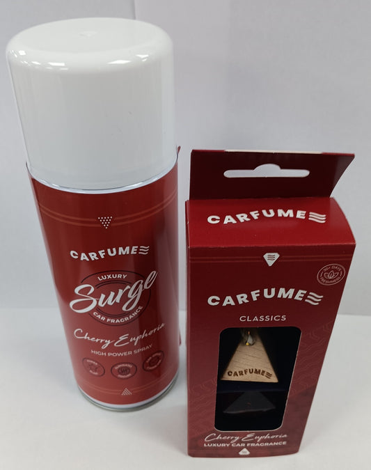 Double Pack Carfume Car Air Freshener Freshner Fragrance Scent cherry euphoria