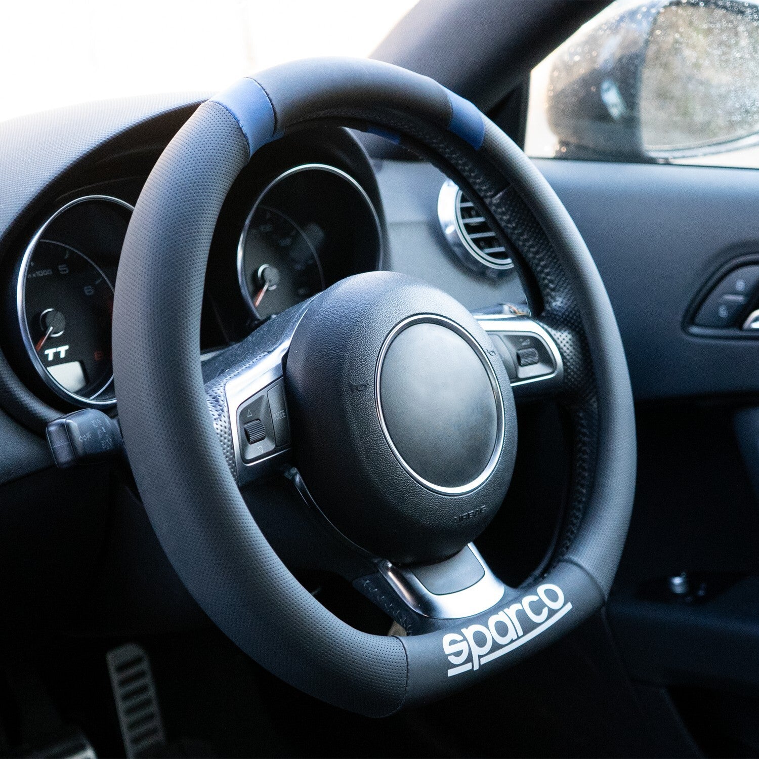 Official Sparco Steering Wheel Cover, Universal fitting, High Quality Material