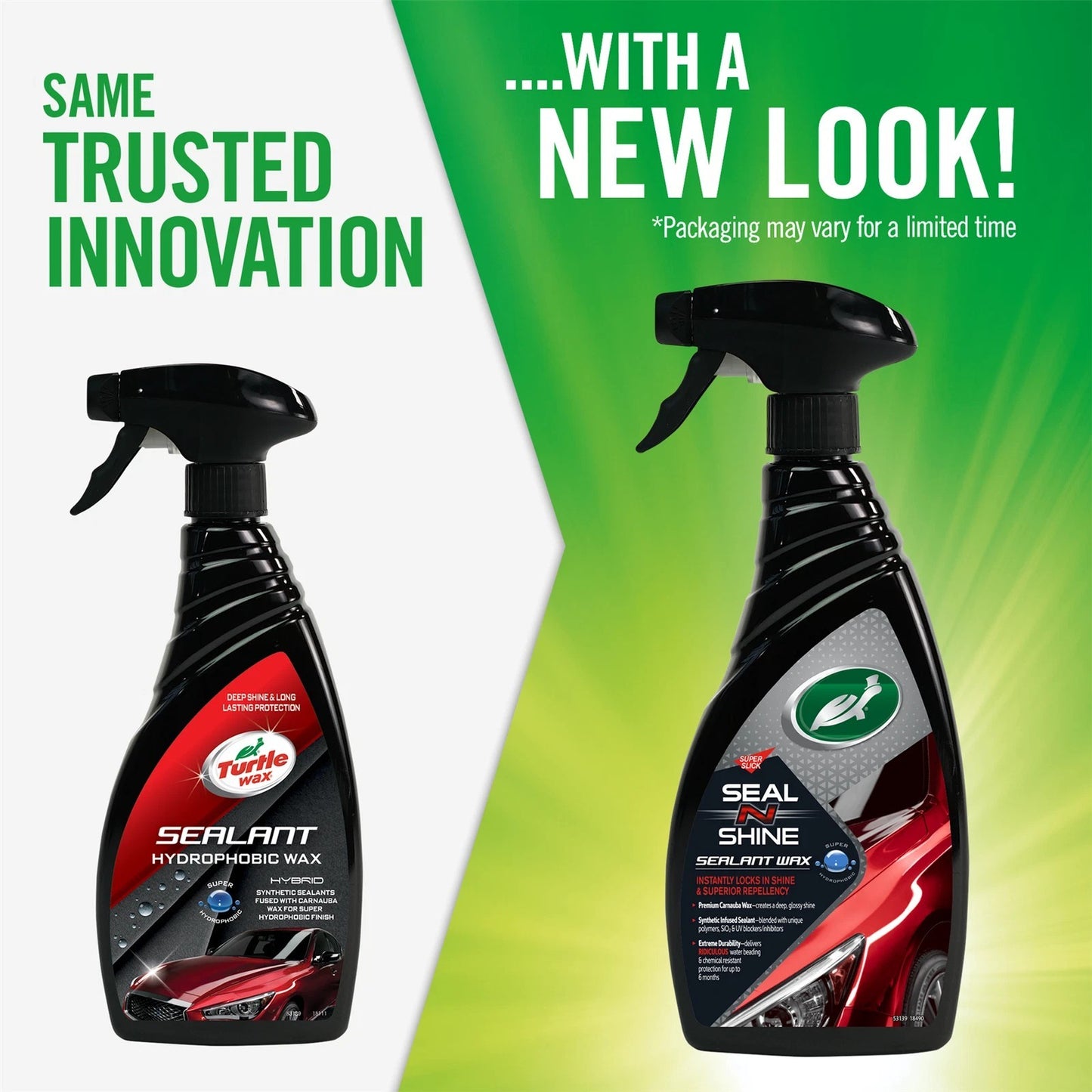 Turtle Wax 53139 Hybrid Sealant Car Wax Spray Cleans Shines & Protects 500Ml