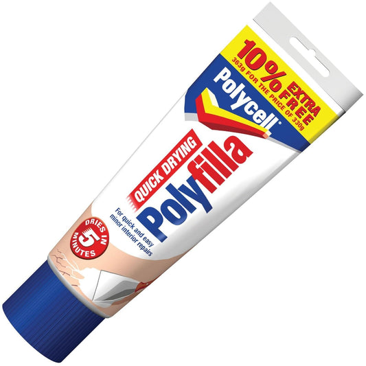 POLYCELL QUICK DRYING POLYFILLA 330g FILLER INTERIOR REPAIR READY MIX