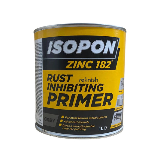 ISOPON ZINC 182 Rust Inhibiting Primer 1 Litre Tin Grey UPOZ182/M