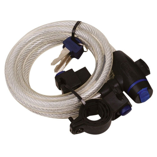 Oxford Bicycle Bike Cycle Coil Spiral Cable Lock 12mm x 1.8m 5 Colours Available