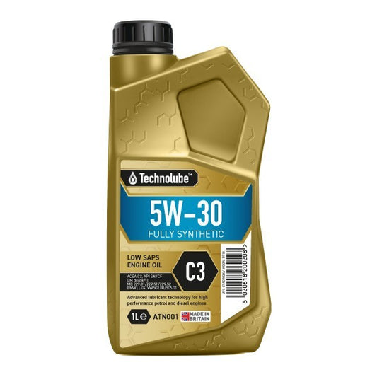 Technolube Fully Synthetic 5W-30 C3 Low Saps Engine Oil - 1L ATN001