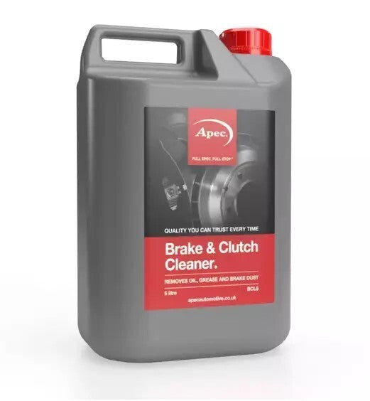 Brake and Clutch Cleaner 5 Litres Remove Grease and Dirt Fast 5L Apec BCL5