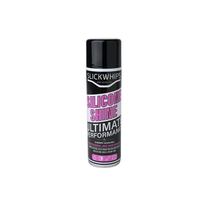 Slickwhips Silicone Shine, Cherry Scented, Motorcycle & Cycle Spray Restorer