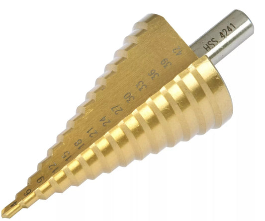 BlueSpot Step Drill HSS Steel Titanium Cone Bit Hole Metal Cutter Tool 4 - 42mm