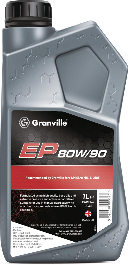 Granville  EP 80/90 GL4 Gear Oil 1 Litre Single 0039