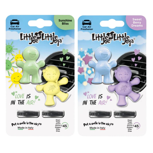4 Pk Little Joe & Joya Love Edition Vent Air Freshener Sunshine & Berry Scent