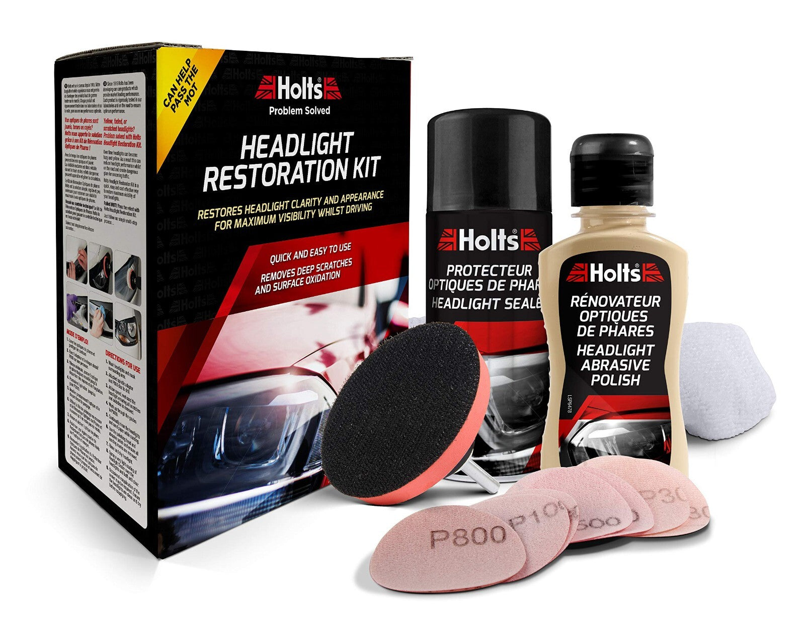 Holts 11750 Headlight Restoration Kit