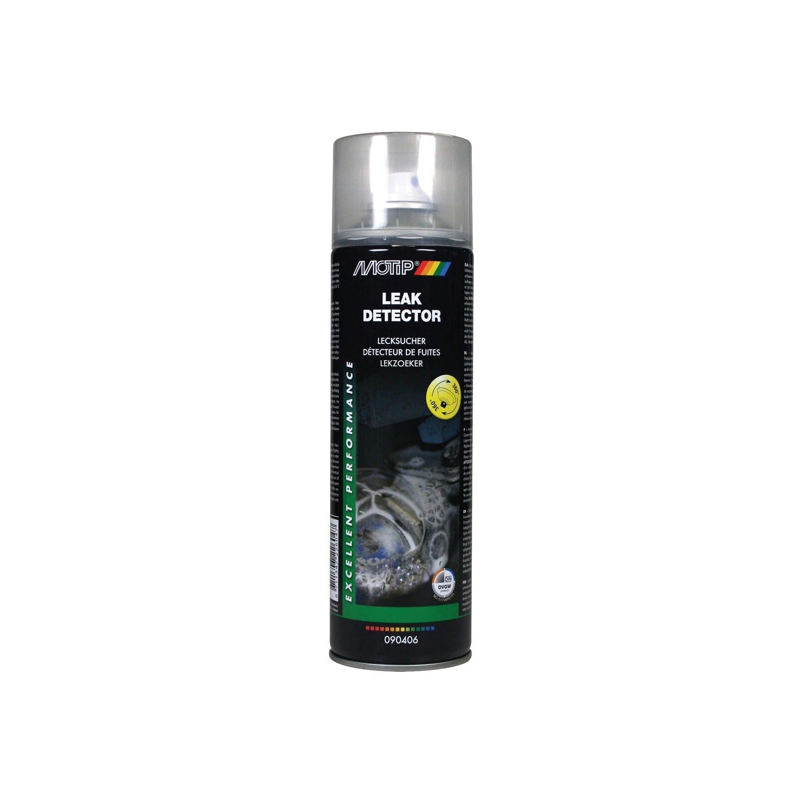 Motip  Professional Leak Detector Spray, High Yield  500ml Detects Gas Leaks