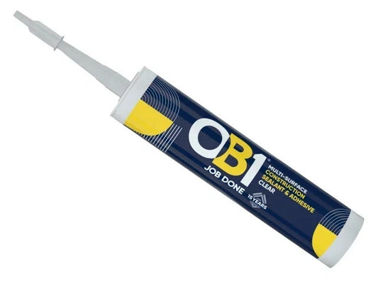 Bostik OB1 Hybrid Clear, Construction Grade Mastik Sealant & Adhesive Waterproof