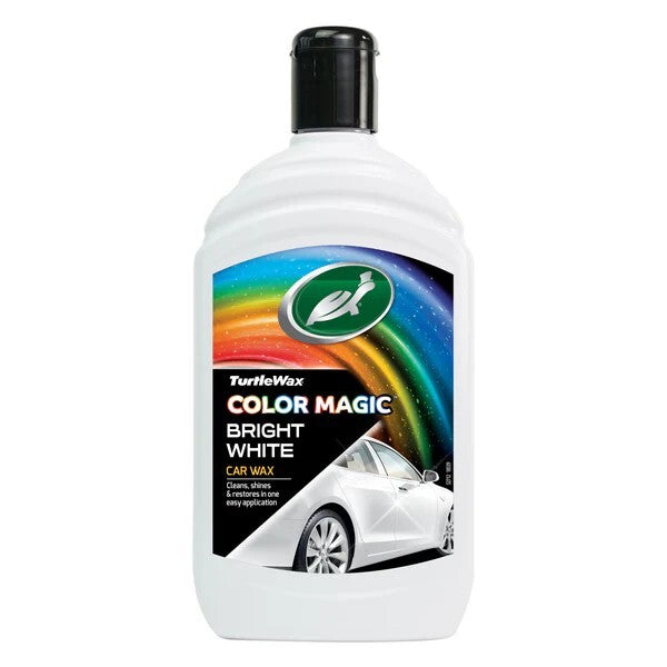 Turtle Wax Color Magic Car Paintwork Polish Restores Scratches Faded 500ml White