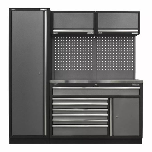 Sealey Superline Pro Superline Pro 1.96m Storage System Stainless Steel Worktop