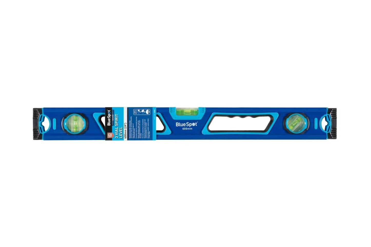 BlueSpot Spirit Level 600mm 2Ft 24in 3 Vial Milled Levels 34201