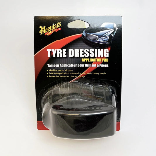 Meguiars Tyre Dressing Applicator Soft Foam Pad & Storage Sleeve Contoured Grip