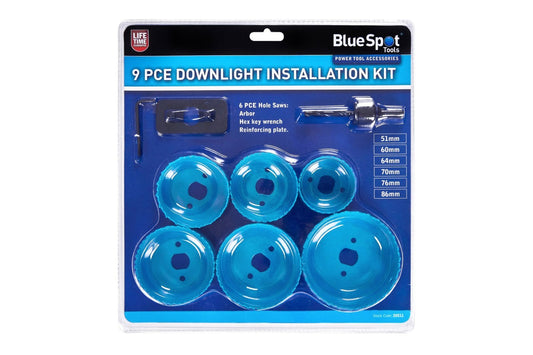 Blue Spot Tools 9 PCE Downlight Installation Kit (51 - 75MM) 20511