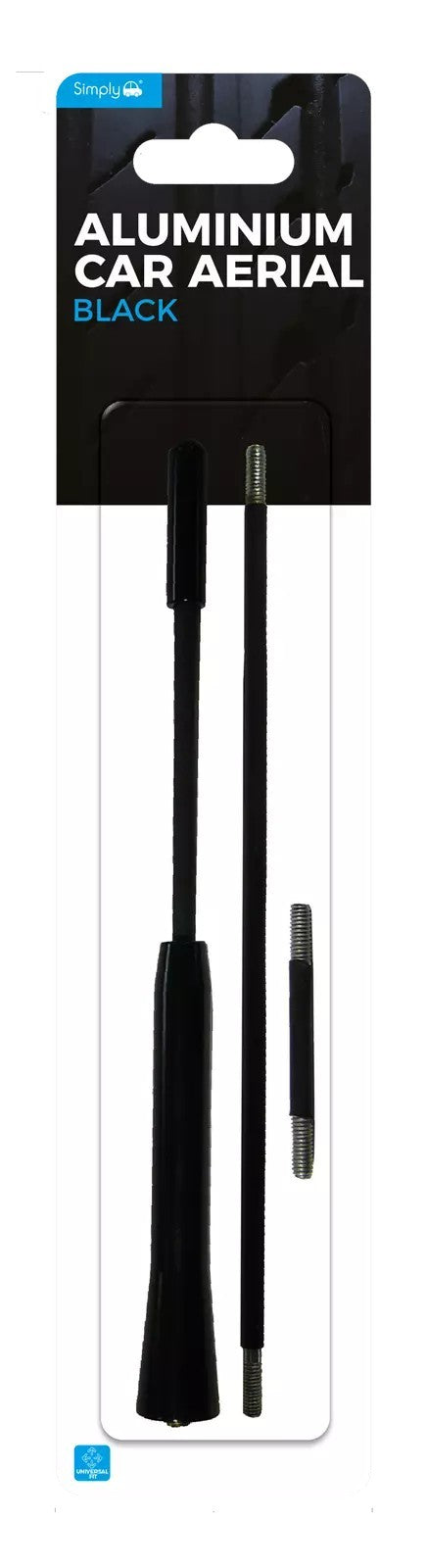 Universal AER01 Simply Auto Black Aerial With 3 Lengths