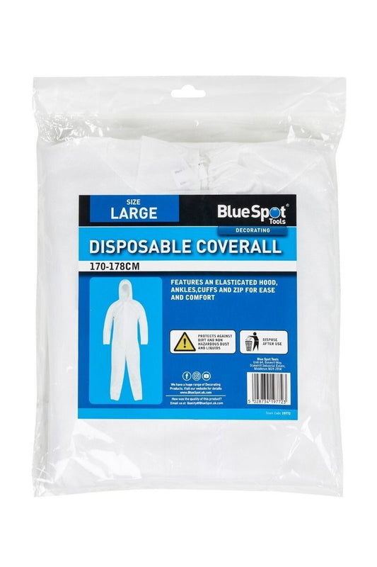 BlueSpot 170-178cm Large Disposable Coverall Protection Suit Clothing