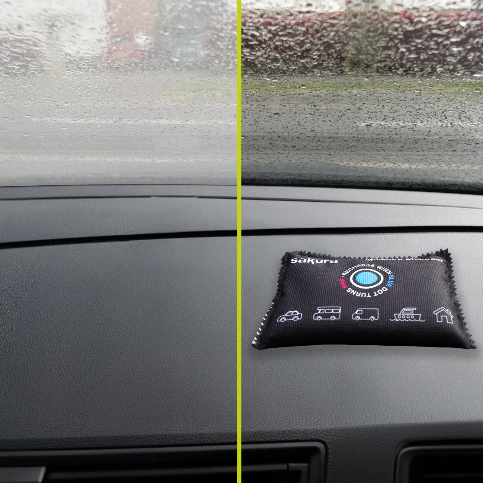 Sakura Car Dehumidifier With Indicator Reusable Moisture Absorber  ss5537