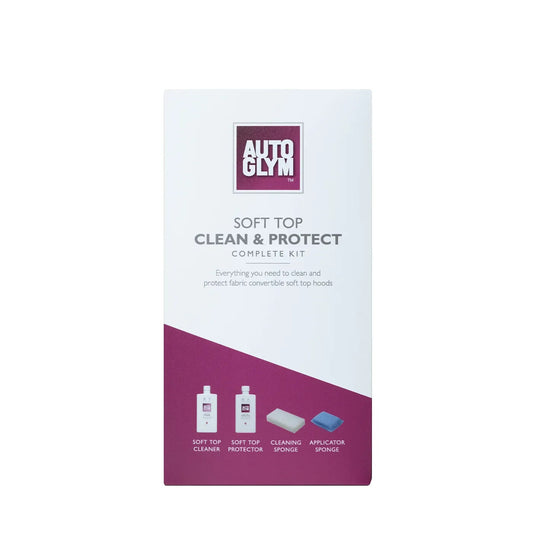 Autoglym Convertible Soft Top Clean & Protect Complete Car Cleaning Kit, 4 Pcs